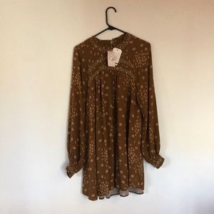 Free people floral tunic dress